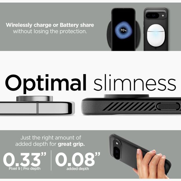 Spigen Rugged Armor Case for Google Pixel 9 / 9 Pro - Black 13