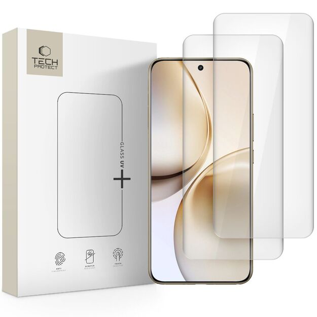 Tech-Protetect Glass UV+ Tempered Glass for Realme 14 Pro+ 5G - Transparent