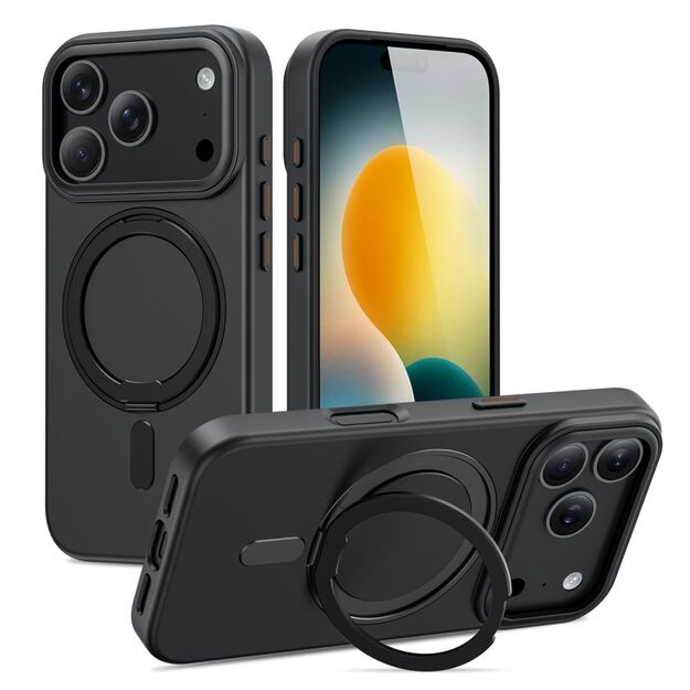 Tech-Protect MagRing MagSafe case for iPhone 17 Pro - matte black 1