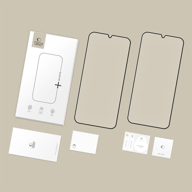 Tech-Protect Glass Fit+ 2-pack tempered glass for Xiaomi Poco M7 - black 6