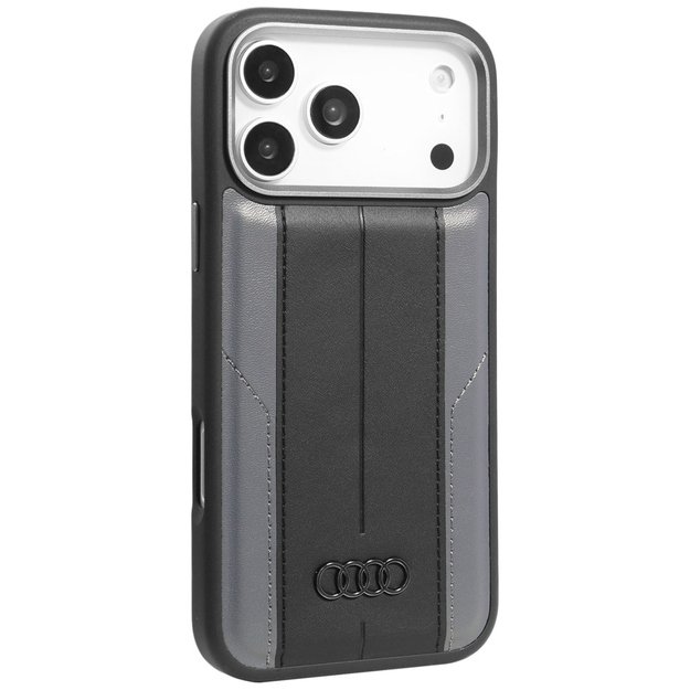 Audi A6 Synthetic Leather MagSafe Case for iPhone 17 Pro Max - Black 1