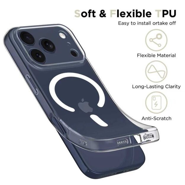 Tech-Protect FlexAir MagSafe Case for iPhone 17 Pro Max - Clear 2