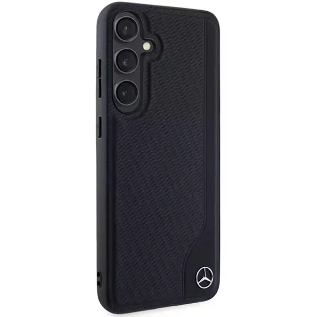 Mercedes Leather Debossed Line MagSafe case for Samsung Galaxy S24 - black 3
