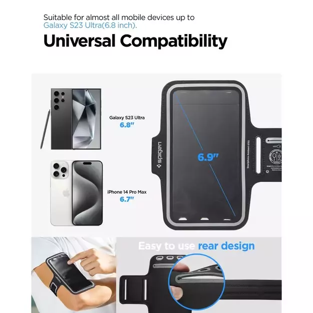 Spigen A703 sports armband 6.9&#39 &#39  - black 4