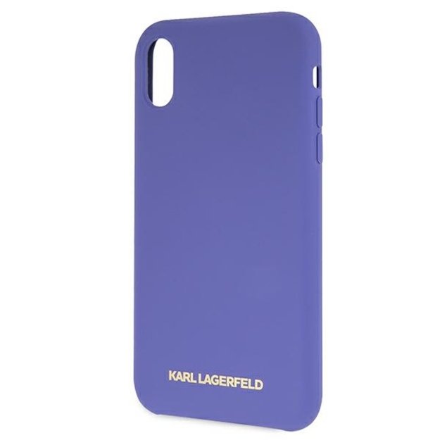 Karl Lagerfeld Silicone iPhone Xr Case - Purple 2