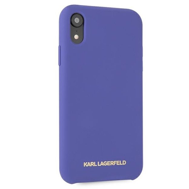 Karl Lagerfeld Silicone iPhone Xr Case - Purple 4