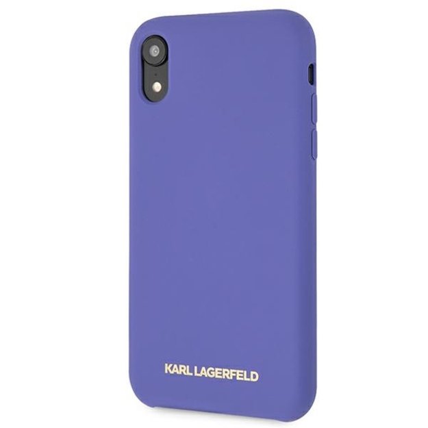 Karl Lagerfeld Silicone iPhone Xr Case - Purple 1