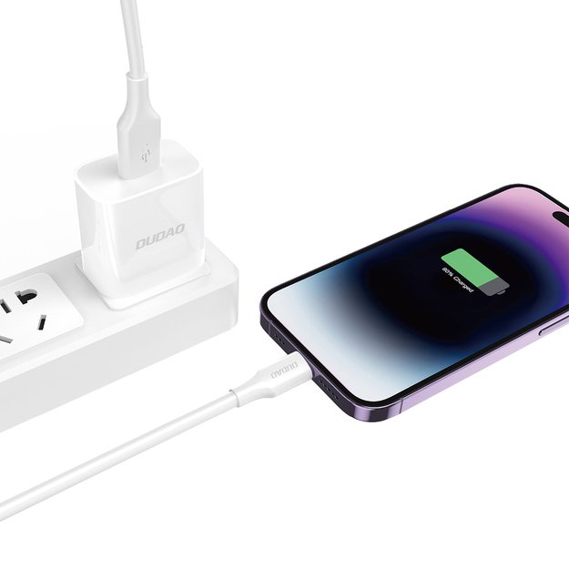 Dudao L2sL USB-A - Lightning 6A Cable 1.2m - White 1