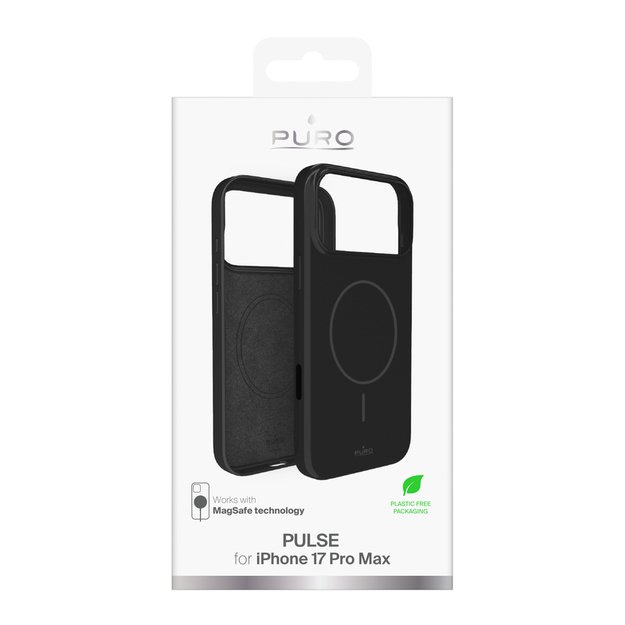 Puro Pulse Protective Case for iPhone 17 Pro Max Polycarbonate - Black 1