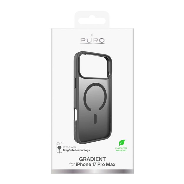Puro Gradient TPU MagSafe Compatible Case for iPhone 17 Pro Max - Gray 1
