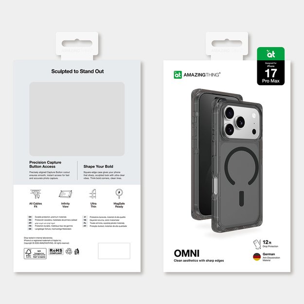 AmazingThing Omni Case for iPhone 17 Pro Max Compatible with MagSafe - Black 4