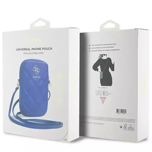 Guess Zip Quilted 4G bag - blue 4