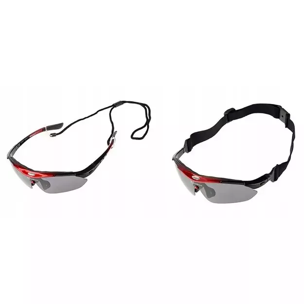 Rockbros 10001 polarizing cycling glasses - black and red 4