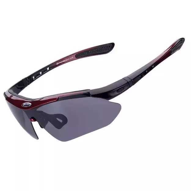 Rockbros 10001 polarizing cycling glasses - black and red 1