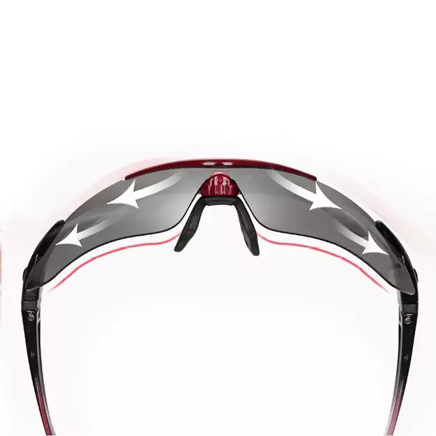 Rockbros 10001 polarizing cycling glasses - black and red 2
