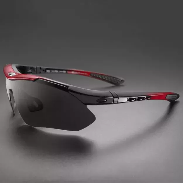 Rockbros 10001 polarizing cycling glasses - black and red 5