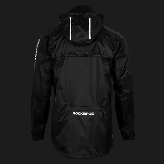 Rockbros YPY013BKM breathable windproof rain jacket M - black 8
