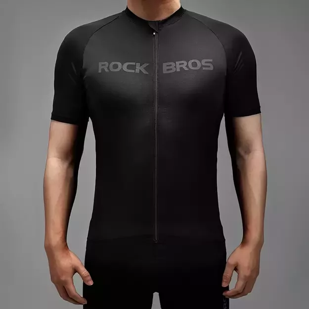 Rockbros cycling jersey 15120002003 short sleeve L - black 8
