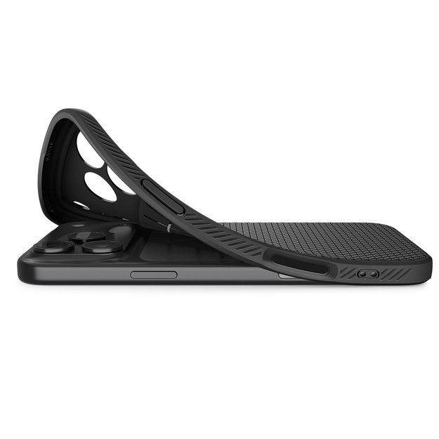 Spigen Liquid Air Case for iPhone 17 Pro Max - Matte Black 11