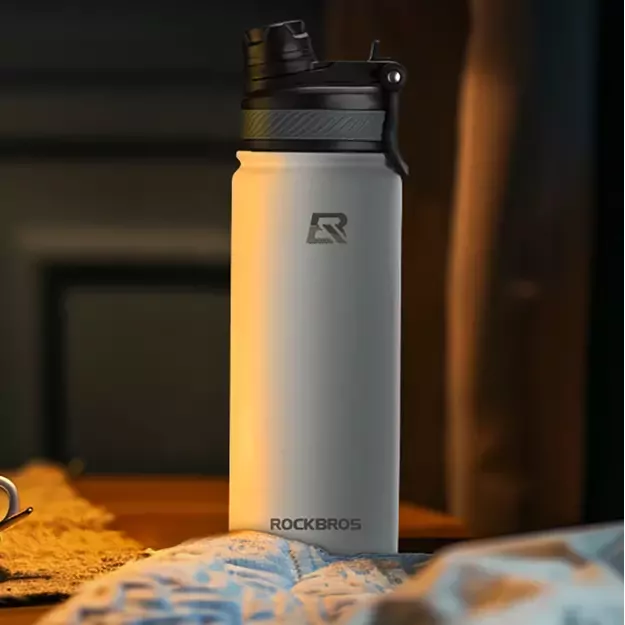 Rockbros 35210029006 thermal bicycle bottle for drinks 650 ml - white 9