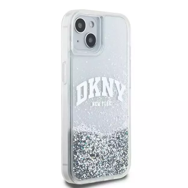DKNY Liquid Glitter Big Logo case for iPhone 15 / 14 / 13 - white 3