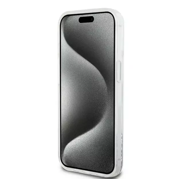 DKNY Liquid Glitter Big Logo case for iPhone 15 / 14 / 13 - white 4