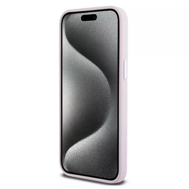 Etui DKNY Liquid Silicone Small Metal Logo MagSafe na iPhone 14 Pro Max - różowe 4