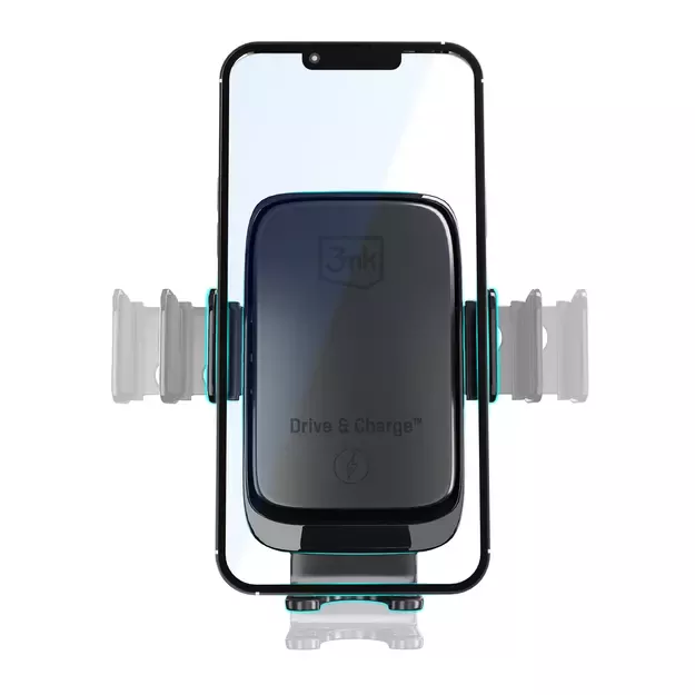 3mk Drive &amp  Charge car phone holder for grille/window/cockpit with inductive charger - black 1