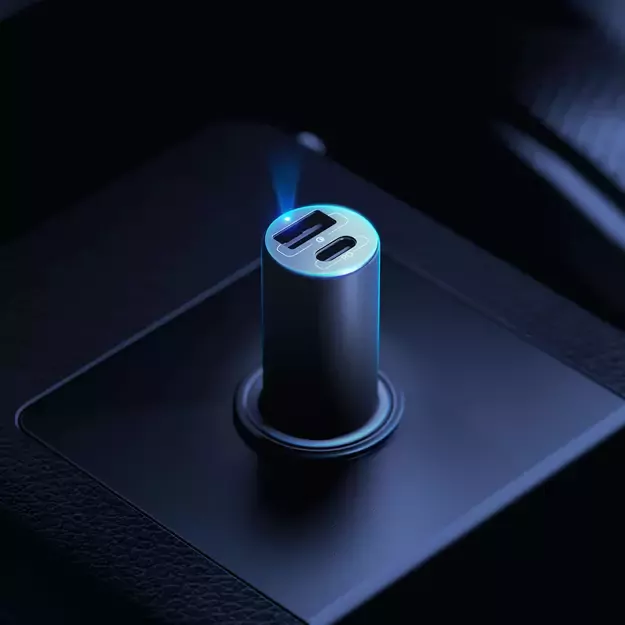3mk Hyper Car Charger USB-C USB-A 100W - silver 3