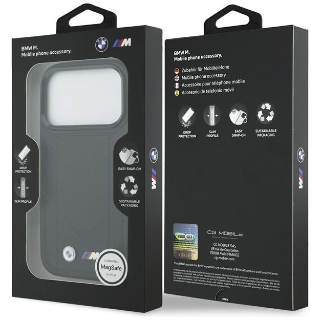 BMW M Quilted Logo MagSafe Case for iPhone 17 Pro - Black 7