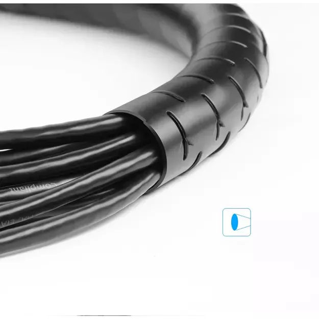 Ugreen LP121 cover 30818 cable organizer 1.5m - black 6
