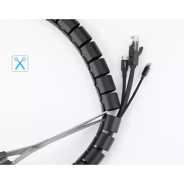 Ugreen LP121 cover 30818 cable organizer 1.5m - black 7