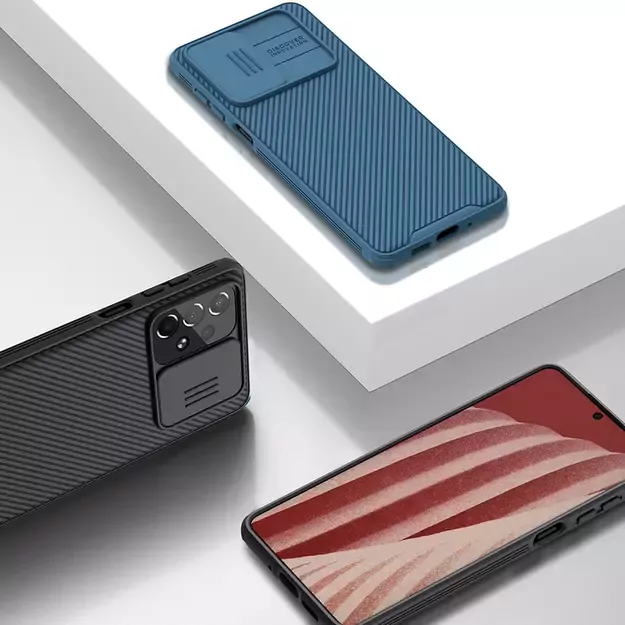 Nillkin CamShield Pro Case Armored Case Cover Camera Protector for Samsung Galaxy A73 Blue 6