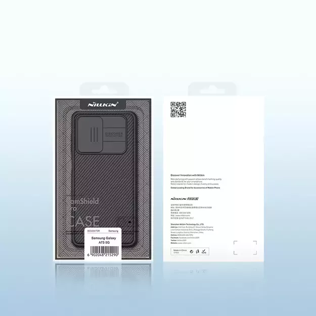 Nillkin CamShield Pro Case Armored Case Cover Camera Protector for Samsung Galaxy A73 Blue 4