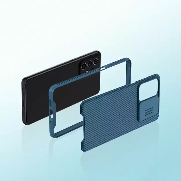 Nillkin CamShield Pro Case Armored Case Cover Camera Protector for Samsung Galaxy A73 Blue 11