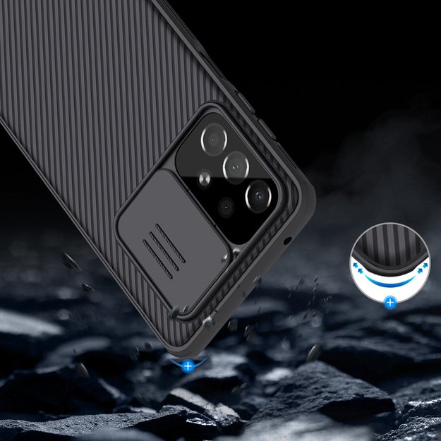 Nillkin CamShield Pro Case Armored Case Cover Camera Protector for Samsung Galaxy A73 Blue 31