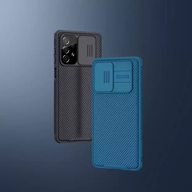Nillkin CamShield Pro Case Armored Case Cover Camera Protector for Samsung Galaxy A73 Blue 9