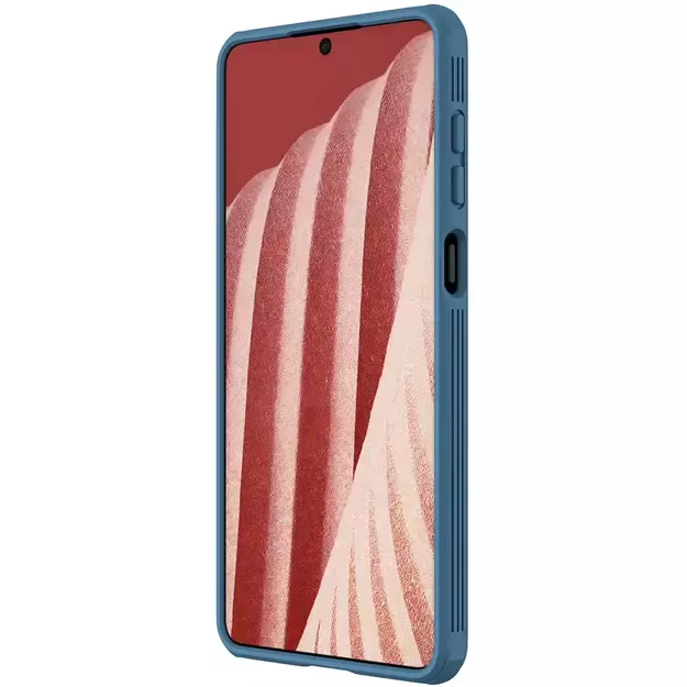 Nillkin CamShield Pro Case Armored Case Cover Camera Protector for Samsung Galaxy A73 Blue 3