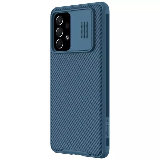 Nillkin CamShield Pro Case Armored Case Cover Camera Protector for Samsung Galaxy A73 Blue 2
