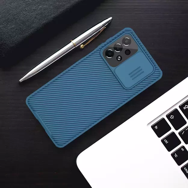 Nillkin CamShield Pro Case Armored Case Cover Camera Protector for Samsung Galaxy A73 Blue 13