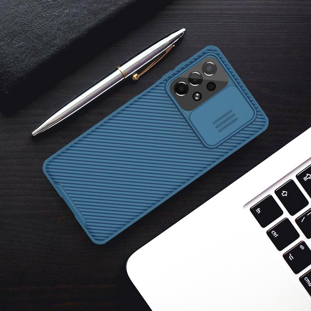 Nillkin CamShield Pro Case Armored Case Cover Camera Protector for Samsung Galaxy A73 Blue 29