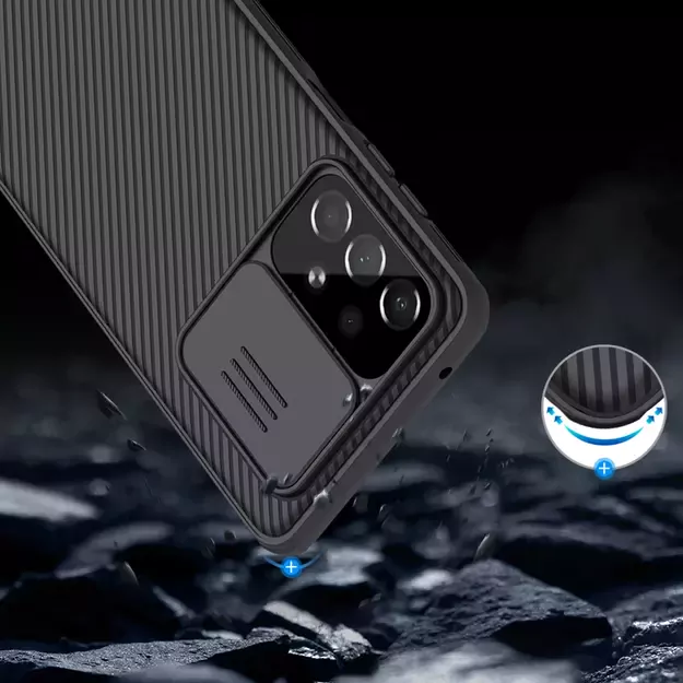 Nillkin CamShield Pro Case Armored Case Cover Camera Protector for Samsung Galaxy A73 Blue 15