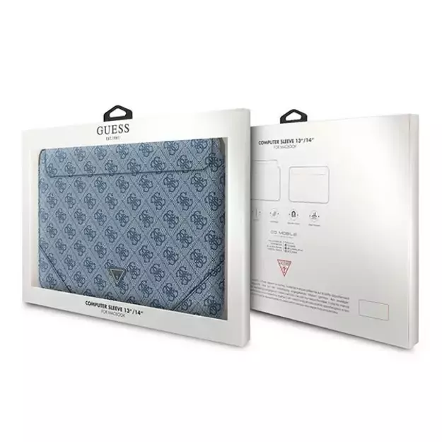 Guess 4G Uptown Triangle Logo case for 13-14&quot  laptop - blue 3