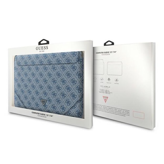 Guess 4G Uptown Triangle Logo case for 13-14&quot  laptop - blue 6