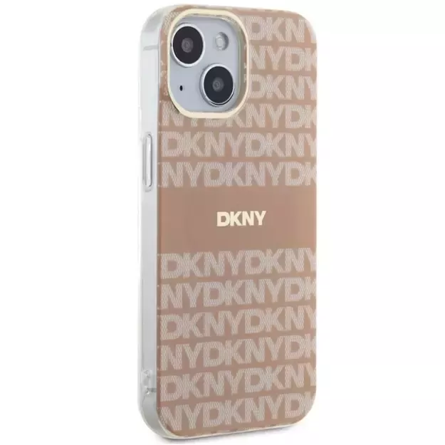 DKNY IML Mono &amp  Stripe MagSafe Case for iPhone 15 Plus / 14 Plus - Pink 10