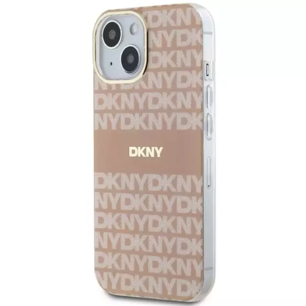 DKNY IML Mono &amp  Stripe MagSafe Case for iPhone 15 Plus / 14 Plus - Pink 8