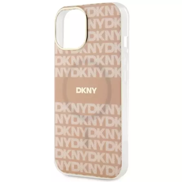 DKNY IML Mono &amp  Stripe MagSafe Case for iPhone 15 Plus / 14 Plus - Pink 12