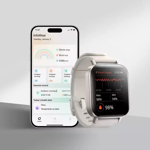 Joyroom Fit-Life JR-FT3S smartwatch with call answering function - titanium color 11