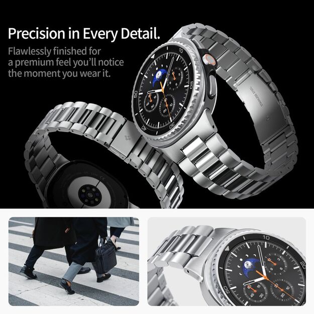 Spigen Modern Fit Band for Samsung Galaxy Watch 40/44/46 mm - Silver 9