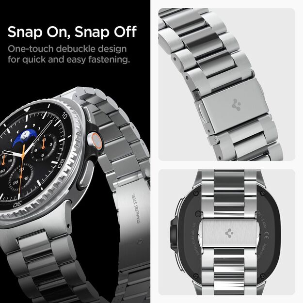 Spigen Modern Fit Band for Samsung Galaxy Watch 40/44/46 mm - Silver 10